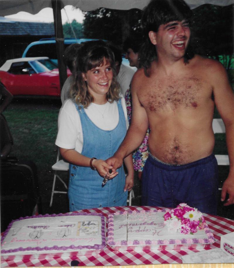 Cutting the cake